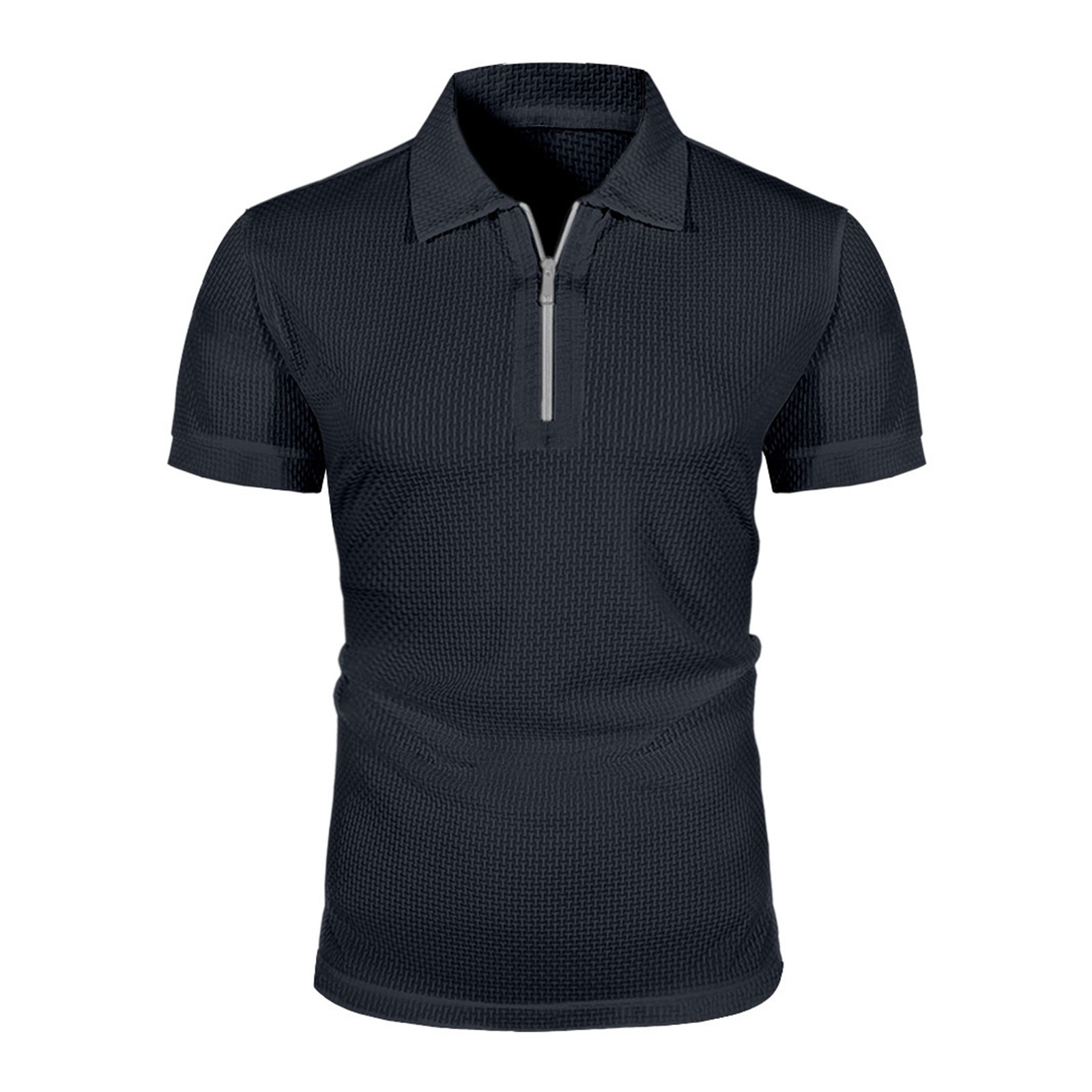 thumbnail image 1 of Camisetas casuales de manga corta para hombre: cuello redondo, mezcla ligera y suave, transpirables para el confort diario en verano., 1 of 7